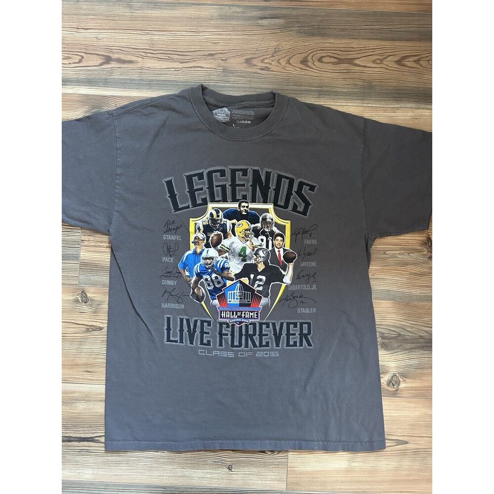 NFL Legends Live Forever Pro Football Hall of Fame Class Of 2015 T-Shirt Large
